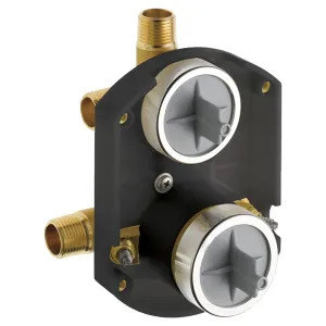 Delta R22000-WS Delta R22000-WS MultiChoice Universal Shower Rough-In w/ Integrated Diverter Valve, Stops, Universal Inlets/Outlets