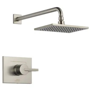Delta T14253-SS-WE Delta Vero Monitor 14 Series Single-Handle Raincan Shower Faucet, Single Setting, Touch-Clean, 1.75 GPM, Lever Handle, ADA, Stainless - T14253-SS-WE