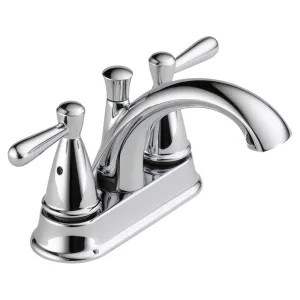 Peerless P99640LF Peerless Two-Handle Centerset Bathroom Faucet with Plastic Pop-Up Drain, 1.2 GPM, Lever Handle, WaterSense, Chrome - P99640LF