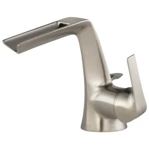 Brizo 65051LF-NK-ECO Brizo Sotria Single-Handle Brilliance Luxe Nickel Bathroom Faucet with Metal Pop-Up, 1.2 GPM, Channel Spout, Single-Hole, WaterSense - 65051LF-NK-ECO
