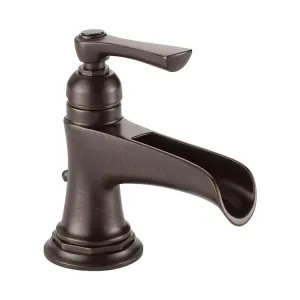 Brizo 65061LF-RB-ECO Brizo Rook Single-Handle Venetian Bronze Bathroom Faucet with Metal Pop-Up, 1.2 GPM, Channel Spout, Single-Hole, WaterSense - 65061LF-RB-ECO