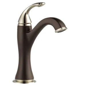 Brizo 65085LF-PNCO-ECO Brizo Charlotte Single-Handle Deck-Mount Polished Nickel/Cocoa Bronze Bathroom Faucet, 1.2 GPM, Single-Hole, Less Drain - 65085LF-PNCO-ECO
