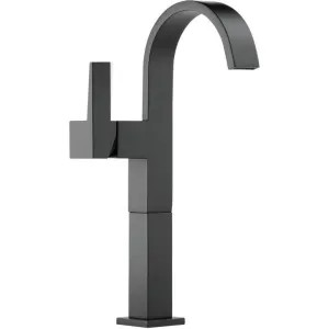 Brizo 65480LF-BL-ECO Brizo Siderna Single-Handle Matte Black Vessel Bathroom Faucet with Ceramic Cartridge, Single-Hole, 1.2 GPM, Less Drain - 65480LF-BL-ECO