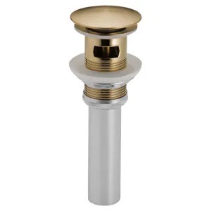 Brizo RP72414GL Brizo RP72414GL Luxe Gold Push Button Pop-Up with Overflow