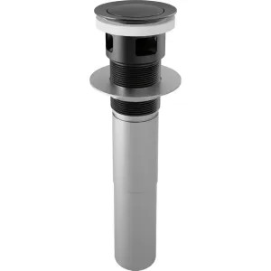 Brizo RP81628BL Brizo Push Button Pop-Up with Overflow, Matte Black - (RP81628BL)