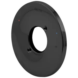 Delta RP73373BL Delta Trinsic 6in Round Matte Black Escutcheon for T14059 Valve Only Trim, T14259 Shower Only Trim, and T14459 Tub/Shower Trim - RP73373BL