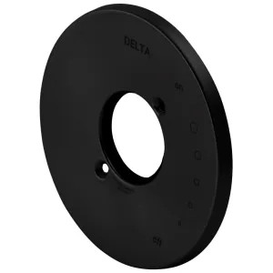 Delta RP73374BL Delta Trinsic 17 Series 6in Round Matte Black Escutcheon for T17059 Valve Only Trim, T17259 Shower Only Trim, and T17459 Tub/Shower Trim - RP73374BL