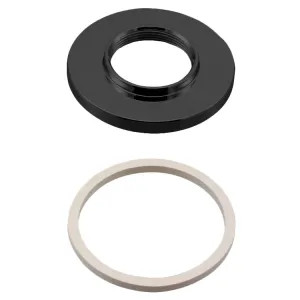 Delta RP73161BL Delta Trinsic Handle Base and Gasket Assembly for T2759, T4759, T2758, and T4758 Roman Tub Trims, Matte Black - RP73161BL