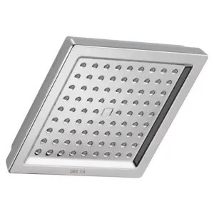 Delta RP62283SP Delta Dryden Universal Showering 6-1/2in Square 2.5 GPM Single-Setting Raincan Showerhead with Touch-Clean Technology, SpotShield Stainless - RP62283SP