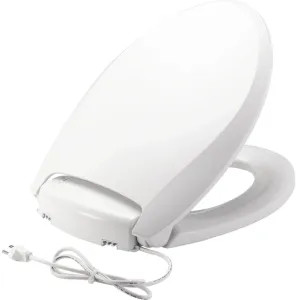 Bemis H1900NL-000 Bemis Radiance Elongated Multi-Setting Warming Toilet Seat with Whisper Close, STA-TITE, Precision Seat Fit, and Night Light - B1900NL000