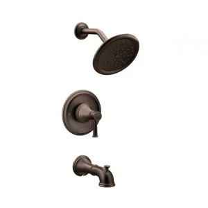 Moen T2313EPORB Moen Belfield Posi-Temp Tub/Shower Faucet with 1.75 Rainshower, 1-Function, Single Lever Handle, M-PACT, Immersion, Oil Rubbed Bronze - T2313EPORB