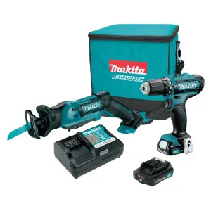 Makita CT229R Makita 2-Piece 2.0Ah 12V CXT Lithium-Ion Cordless Combo Kit - CT229R