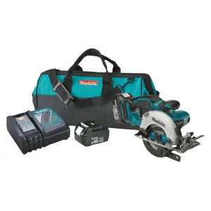 Makita XSS03 Makita 18V LXT Lithium-Ion 5-3/8in Cordless Circular Trim Saw Kit with 2-Pack 3.0Ah Battery, Charger, and Tool Bag - XSS03