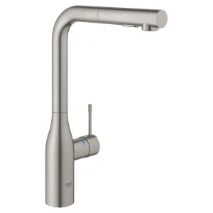 Grohe 30271DC0 Grohe Essence Single Handle Pull-Out Kitchen Faucet, SuperSteel - 30271DC0 