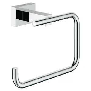 Grohe 40507001 Grohe Essentials Cube Toilet Paper Holder, StarLight Chrome - 40507001