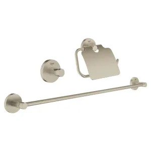 Grohe 40775EN1 Grohe 40775EN1 Essentials Guest Bathroom Accessory Kit, Brushed Nickel