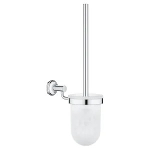 Grohe 40658001 Grohe 40658001 Essentials Toilet Brush Set, Starlight Chrome