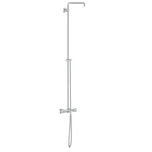 Grohe 26490000 Grohe Euphoria Thermostatic Tub/Shower System with 17-11/16in Shower Arm and 69in Metal Hose, StarLight Chrome - 26490000