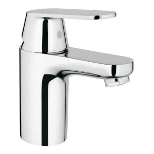 Grohe 3287700A GROHE Eurosmart Cosmopolitan One-Handle StarLight Chrome S-Size Bathroom Faucet, Less Drain, 1.2 GPM, WaterSense Certified, Brass Body - 3287700A
