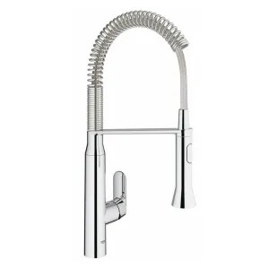 Grohe 30314000 Grohe K7 Foot Control Single-Handle Semi-Pro Kitchen Faucet, StarLight Chrome - 30314000