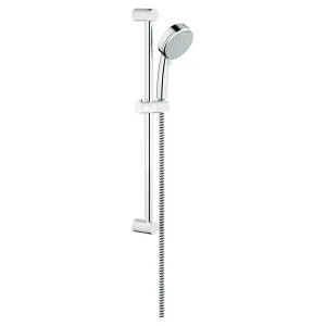 Grohe 26076001 Grohe New Tempesta Cosmopolitan Wall Mount Handshower with 24in Shower Slide Bar Kit, 2.0 GPM, Watersense, Starlight Chrome - 26076001