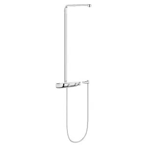 Grohe 26379000 Grohe Rainshower SmartControl Thermostatic Shower System with 69in RotaFlex Shower Hose, StarLight Chrome - 26379000