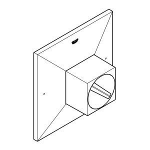Grohe 47892000 Grohe 47892000 Universal Escutcheon - Chrome