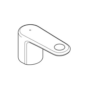 Grohe 48107000 Grohe 48107000 Europlus Lever Handle with Red Markings - StarLight Chrome 
