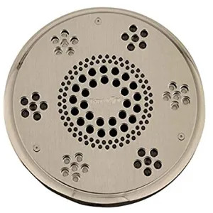 Thermasol SLSRT-SN Thermasol Traditional Style Serenity Light and Sound Rain Head, 2.0 GPM, Round, 6061 Billet Aluminum, Satin Nickel - SLSRT-SN