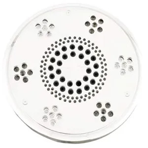 Thermasol SLSRT-WHT Thermasol Contemporary Style Serenity Series Light and Sound Rain Shower System, Round, Moon Lighting, Built-In Subwoofer, White - SLSRT-WHT