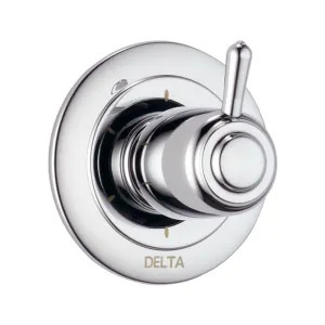 Delta T11900 Delta Classic 6-Function Diverter Valve Trim, Lever Handle, 3-Port, Polished Chrome - T11900