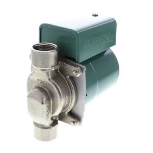Taco 003-ST4 Taco 1-Phase Cartridge Circulator Pump, 7 GPM, 115V, 1/40 HP, Stainless Steel, 3/4