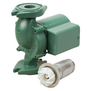 Taco 007-F5-5 Taco 1-Phase Cartridge Circulator Pump with Integral Flow Check, 23 GPM, 115V, 1/25 HP, Cast Iron, Rotated Flange - 007-F5-5