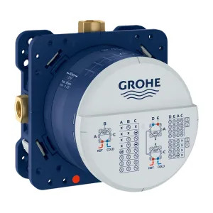 Grohe 35601000 Grohe 35601000 Rapido SmartBox Universal 3-Way Tub/Shower Rough-In Valve, 1/2
