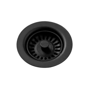 Elkay LKQS35CA Elkay Polymer Drain Fitting with Removable Basket Strainer and Rubber Stopper Caviar - LKQS35CA