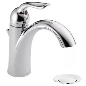 Delta 538-MPU-DST Delta Lahara Single-Handle Bathroom Faucet, Deck Mount, 1.2 GPM, Chrome - 538-MPU-DST