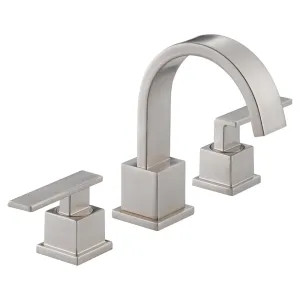 Delta 3553LF-SS Delta Vero High-Arc Deck-Mount Stainless Lavatory Faucet for 6