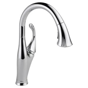 Delta 9192-DST Delta Addison Single Handle Pull-Down Kitchen Faucet, Chrome - 9192-DST