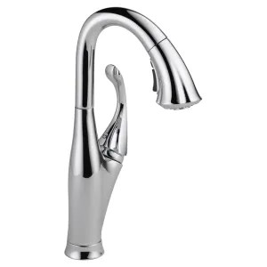 Delta 9992-DST Delta Addison Touch2O Single Handle Pull-Down Bar/Prep Faucet, Chrome - 9992-DST
