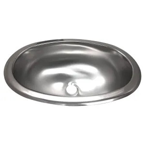 Kohler 2611-SU-NA KOHLER Bolero Oval Drop-In/Undermount Bathroom Sink, Satin - K-2611-SU-NA