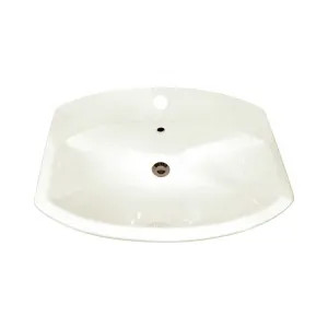 Kohler 2351-1-96 KOHLER Cimarron Bathroom Sink, Self-Rimming, Single Hole, Biscuit - K-2351-1-96