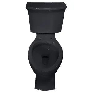 Kohler 3551-7 KOHLER Archer Non-Skirted Comfort Height Black Two-Piece Toilet, 1.28 GPF, Glazed Trapway, AquaPiston, Seat Not Included - K-3551-7