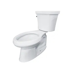 Kohler 3999-UT-0 KOHLER K-3999-UT-0 Highline Comfort Height Two-piece Elongated 1.28 gpf Chair Height Toilet with Tank Cover Locks and Insulated Tank, White
