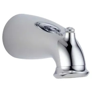 Delta RP43165 Delta Orleans 6-1/2in Chrome Wall-Mount Non-Diverter Tub Spout for T14469 Tub and Shower Trim, 1/2in CWT or UPS Connection, Single-Hole Installation - RP43165