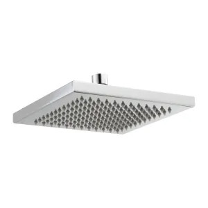 Delta RP53496 Delta Universal Showering 2.5 GPM 8in Square Single-Setting Raincan Showerhead, Touch-Clean Nozzles, Full Body Spray, Chrome - RP53496
