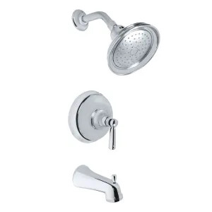 Kohler TS10582-4-CP Kohler Bancroft Rite-Temp Tub/Shower Trim, Lever Handle, Slip-Fit Spout, 2.5 GPM, Single-Function, Polished Chrome - K-TS10582-4-CP