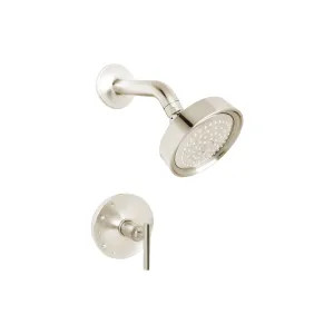 Kohler TS14422-4-SN Kohler Purist Rite-Temp Round Single-Handle Shower Faucet with 2.5 GPM Shower Head, Lever Handle, Less Valve, Polished Nickel - K-TS14422-4-SN