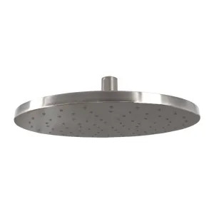 Kohler 13689-TT Kohler 10in Contemporary Round Single-Function Rain Shower Head with Katalyst Air-Induction Technology, 2.5 GPM, MasterClean, Vibrant Titanium - K-13689-TT