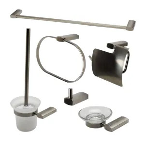 Alfi AB9503-BN ALFI 6-Piece Matching Bathroom Accessory Set, Brushed Nickel - AB9503-BN 