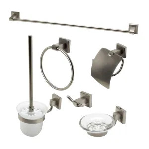 Alfi AB9509-BN ALFI 6-Piece Matching Bathroom Accessory Set, Brushed Nickel - AB9509-BN